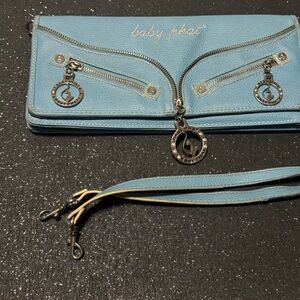 Baby Phat Light Blue Purse with removable strap